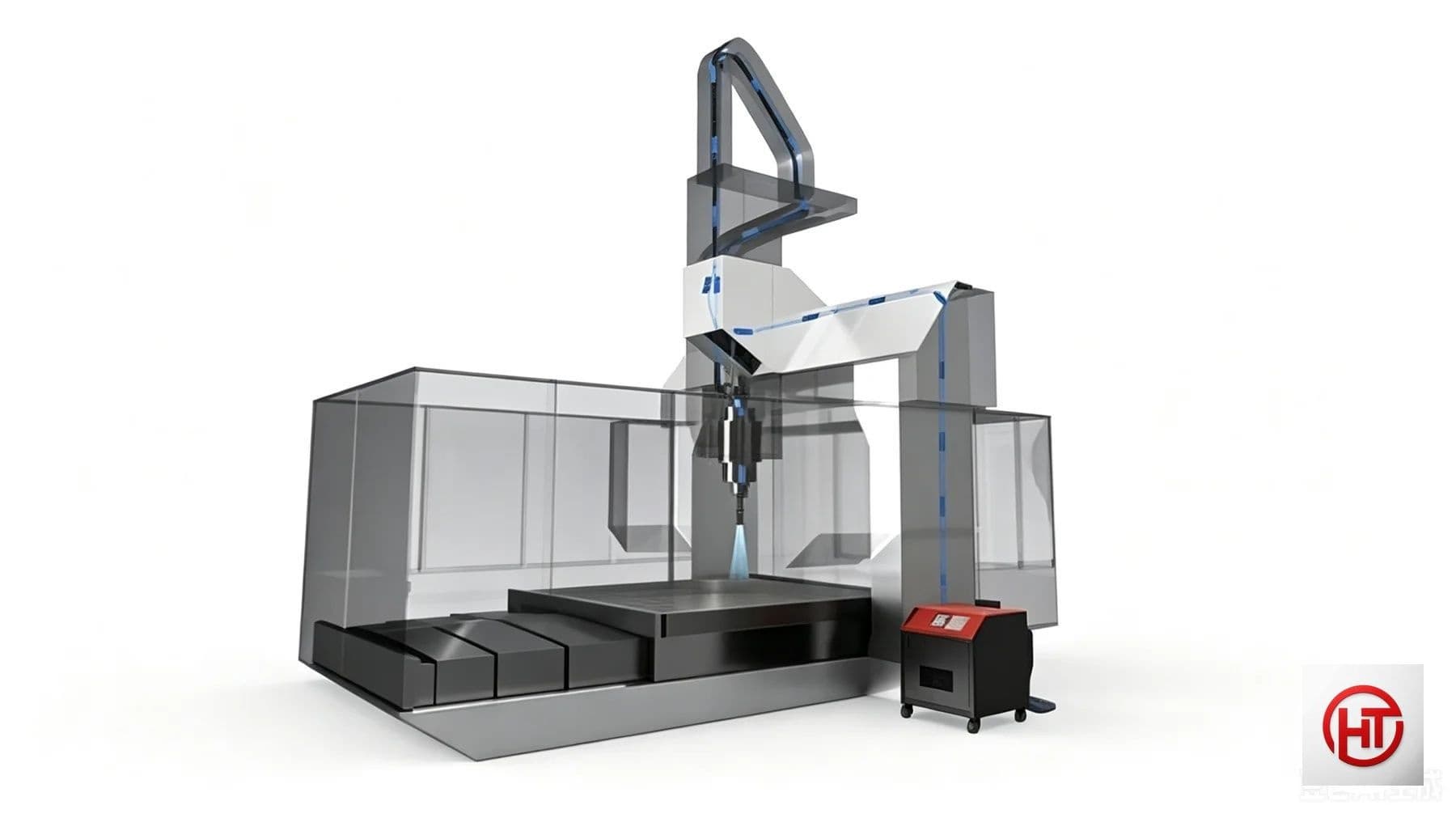 مخرطة CNC TSP-FMC-4027 — منظر خلفي